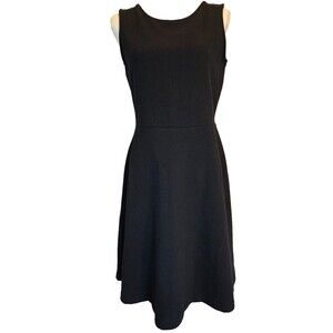 Talbot's Black SLeeveless A-Line Dress Size Medium